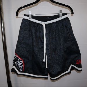 SAVS Bone Floral hoop shorts